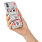 Fragile Delivery Labels with Name iPhone X Bumper Case on Silver iPhone Alternative Image 2