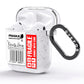 Fragile Parcel Labels with Name AirPods Glitter Case Side Image