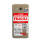 Fragile Parcel Stickers with Name Samsung Galaxy A8 Case