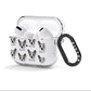 French Bull Jack Icon with Name AirPods Clear Case 3rd Gen Side Image