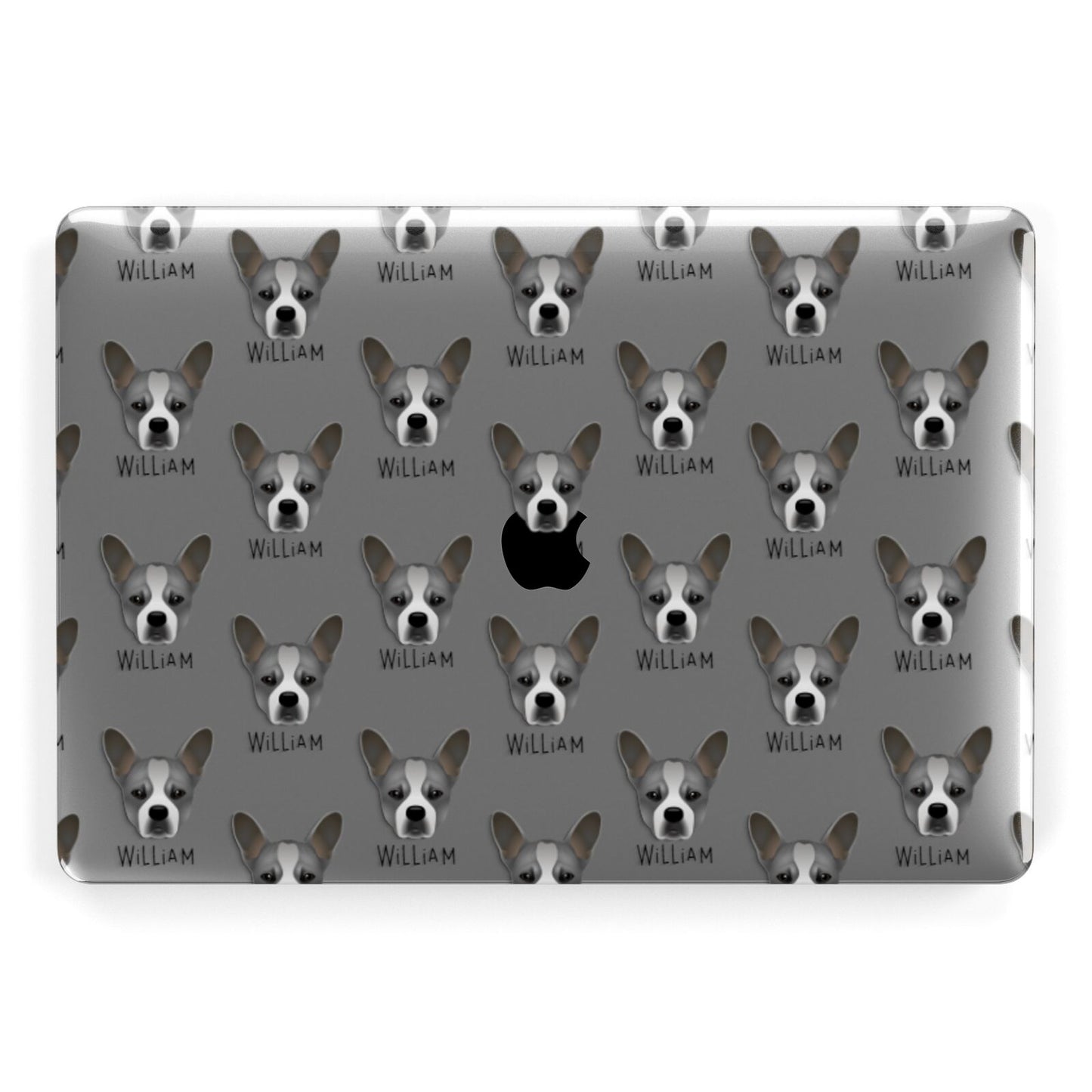 French Bull Jack Icon with Name Apple MacBook Case