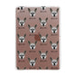 French Bull Jack Icon with Name Apple iPad Rose Gold Case