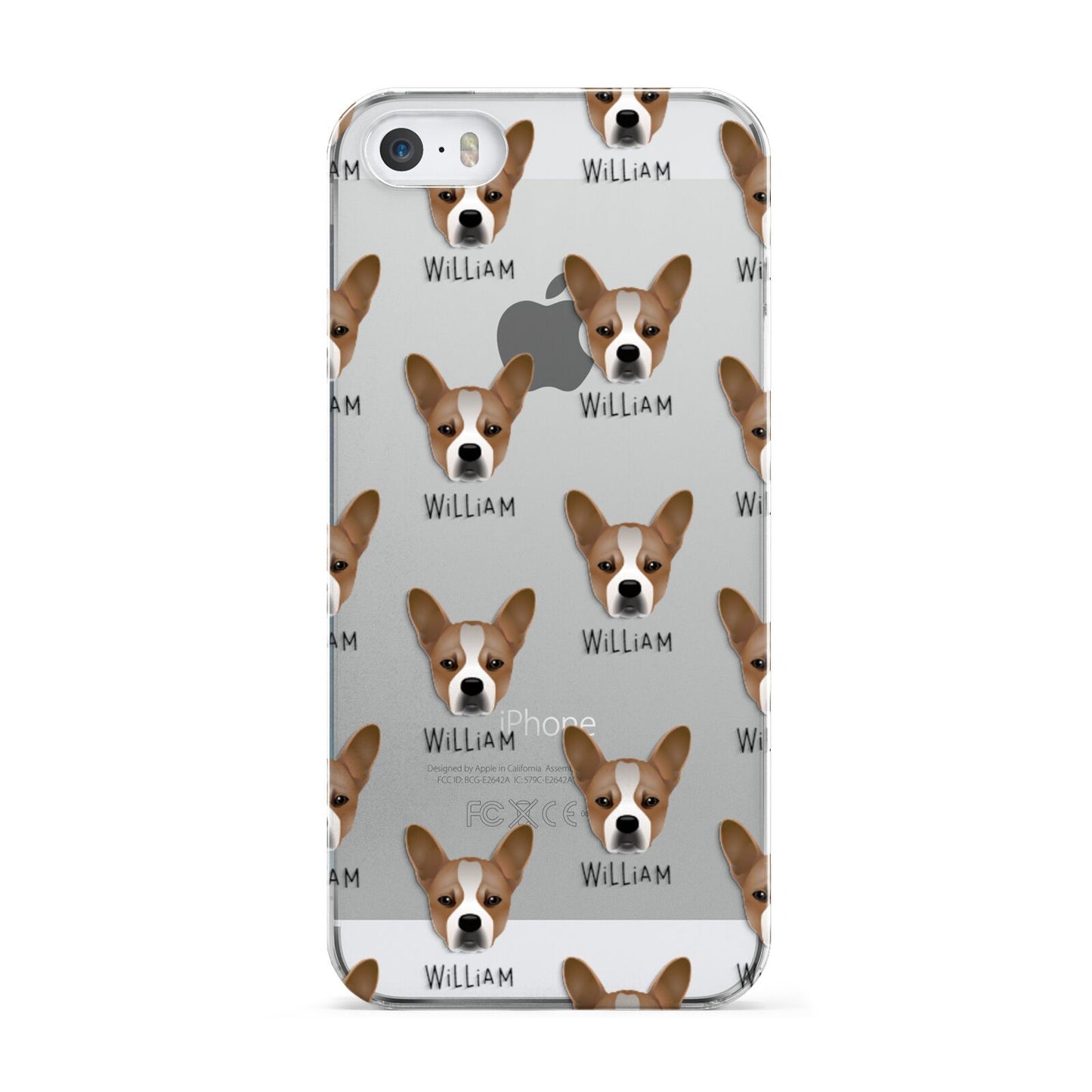 French Bull Jack Icon with Name Apple iPhone 5 Case