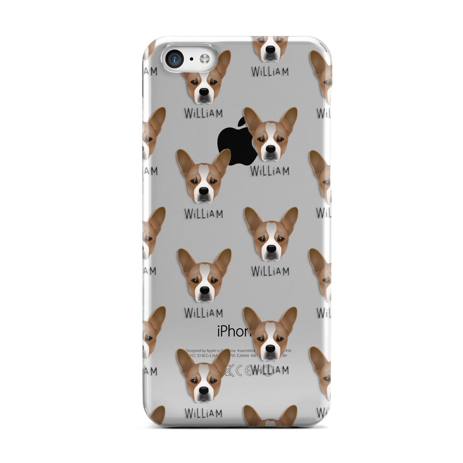 French Bull Jack Icon with Name Apple iPhone 5c Case