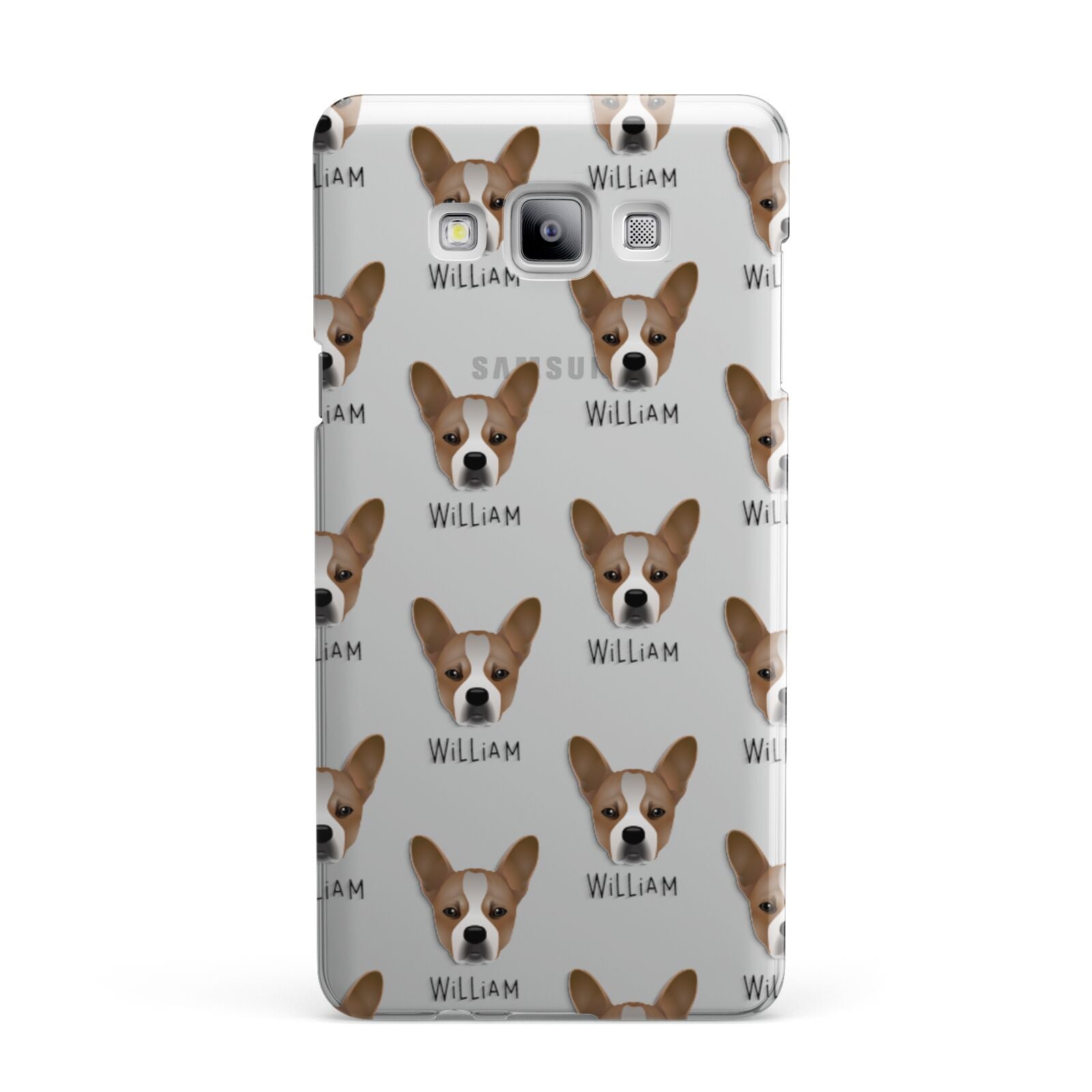 French Bull Jack Icon with Name Samsung Galaxy A7 2015 Case