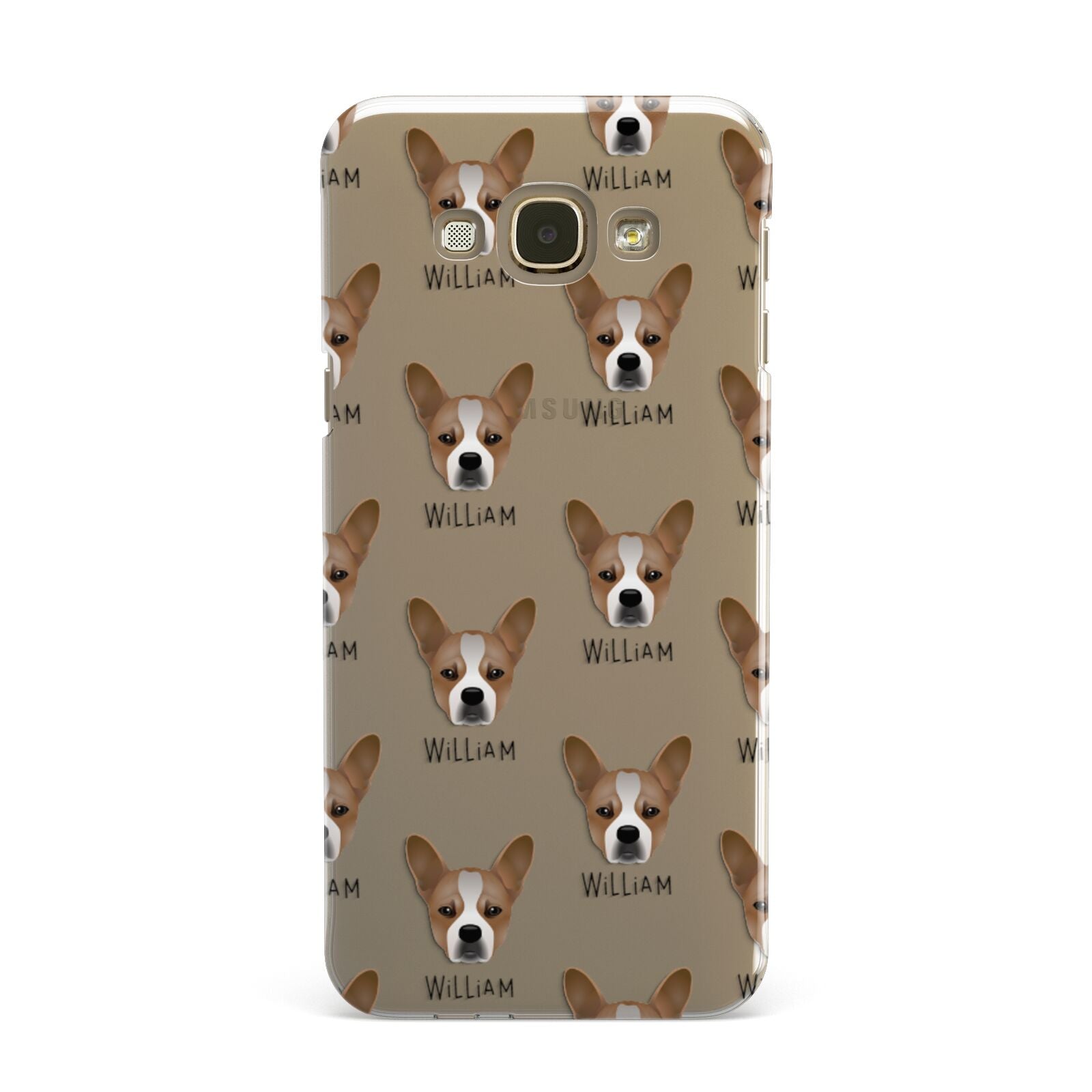 French Bull Jack Icon with Name Samsung Galaxy A8 Case