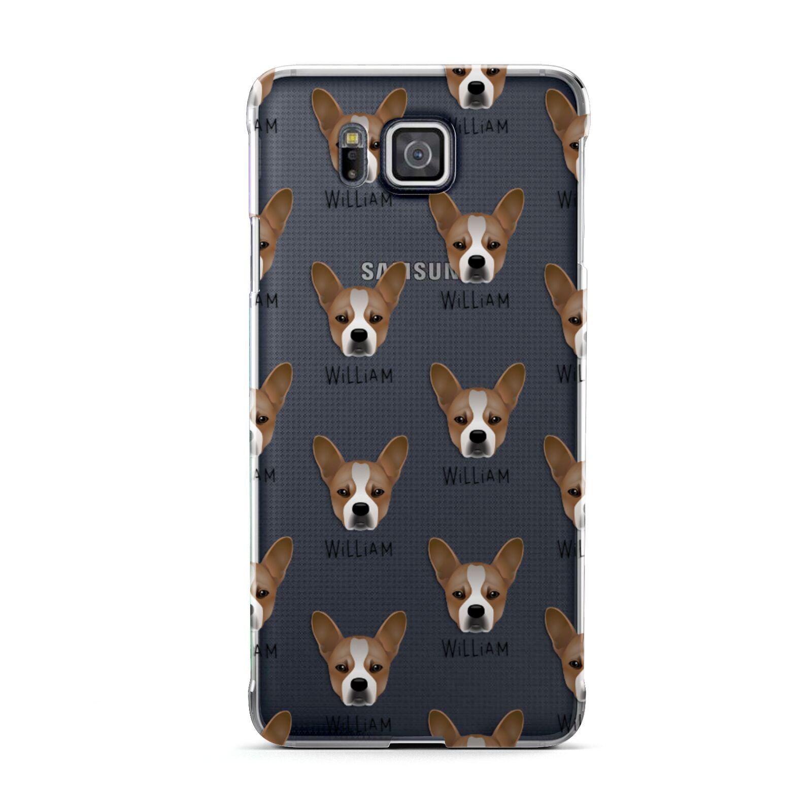 French Bull Jack Icon with Name Samsung Galaxy Alpha Case