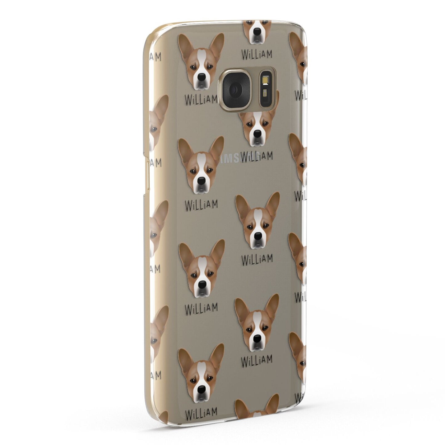 French Bull Jack Icon with Name Samsung Galaxy Case Fourty Five Degrees