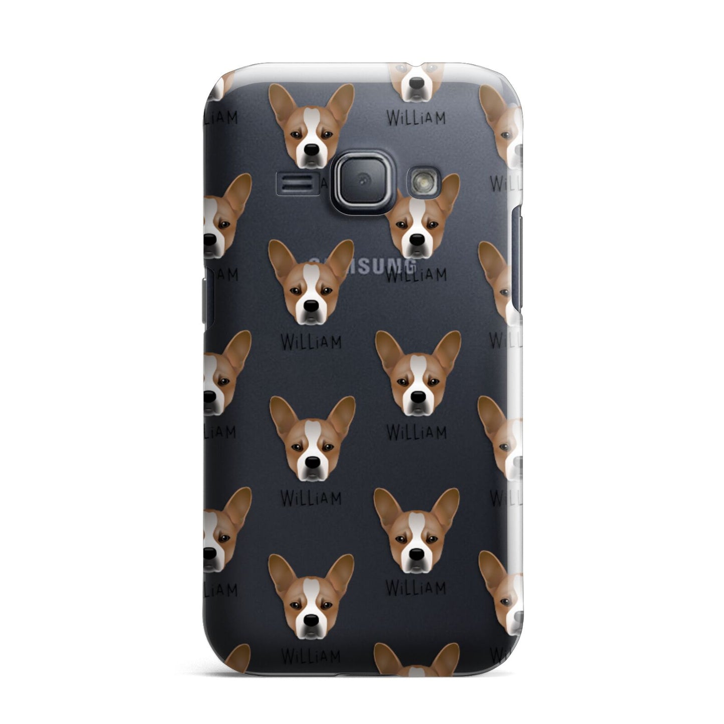 French Bull Jack Icon with Name Samsung Galaxy J1 2016 Case