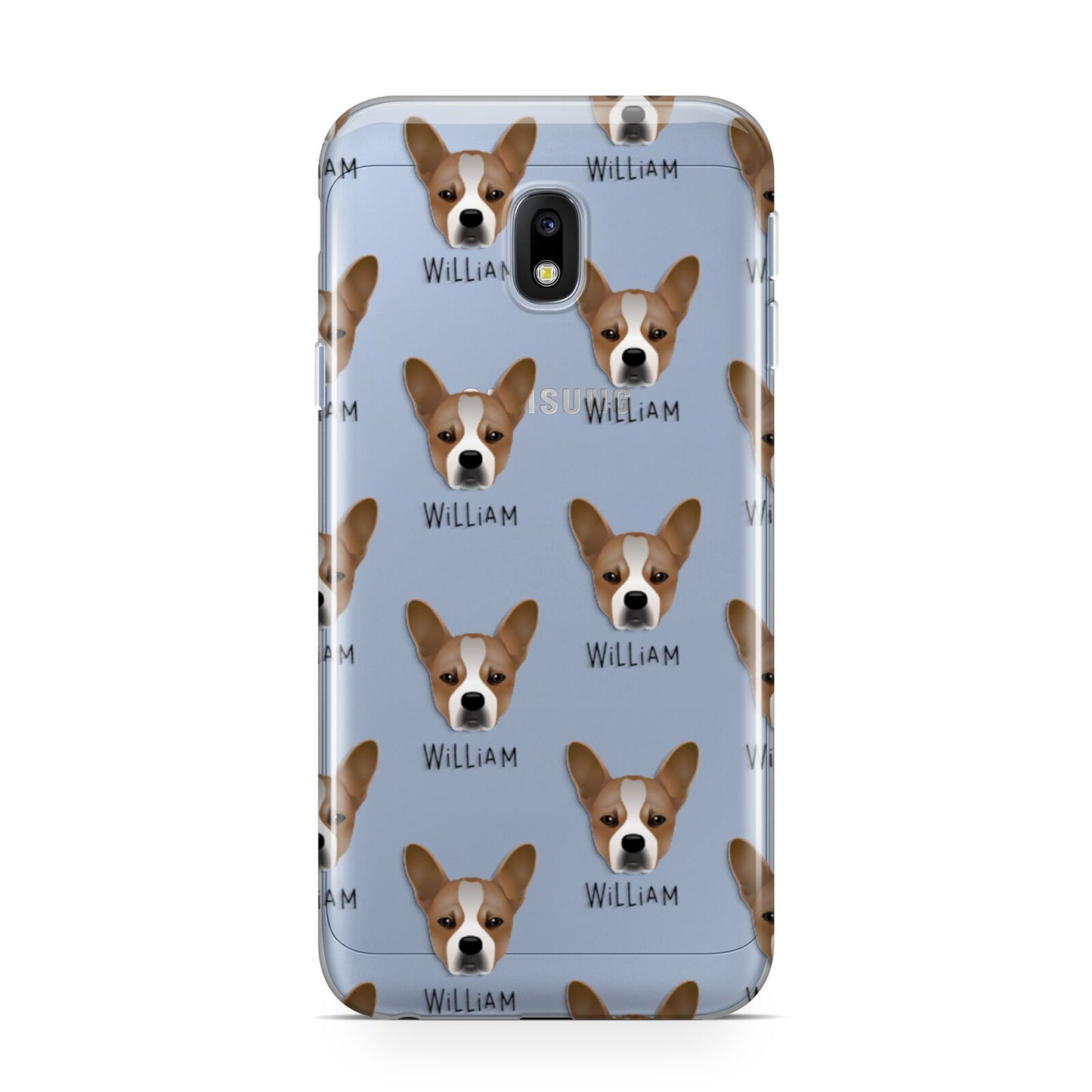 French Bull Jack Icon with Name Samsung Galaxy J3 2017 Case