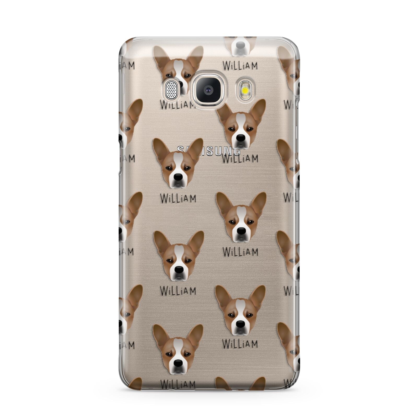 French Bull Jack Icon with Name Samsung Galaxy J5 2016 Case