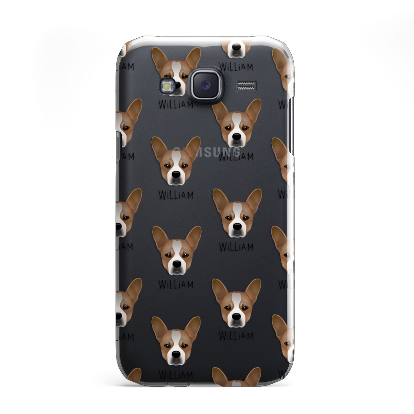 French Bull Jack Icon with Name Samsung Galaxy J5 Case