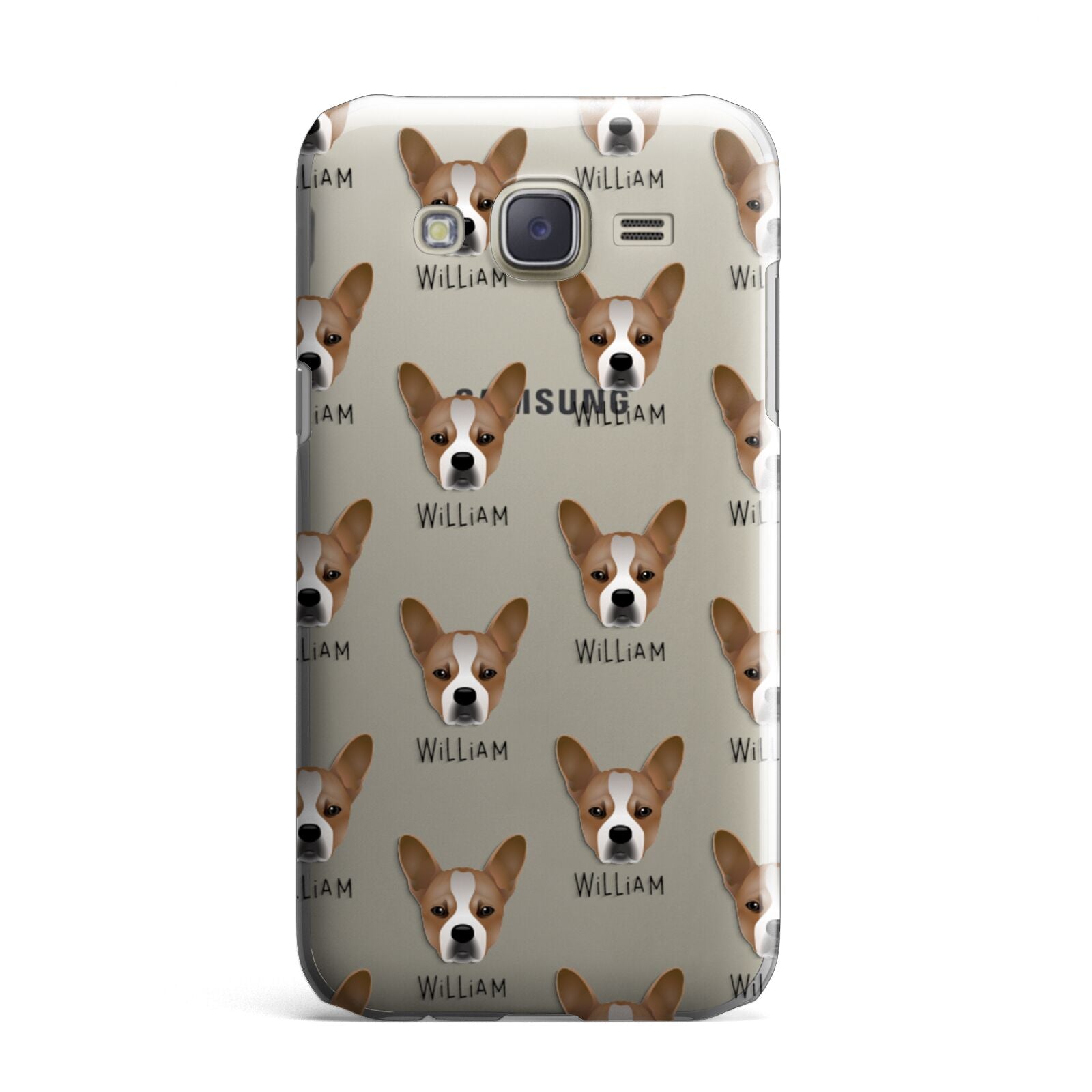 French Bull Jack Icon with Name Samsung Galaxy J7 Case