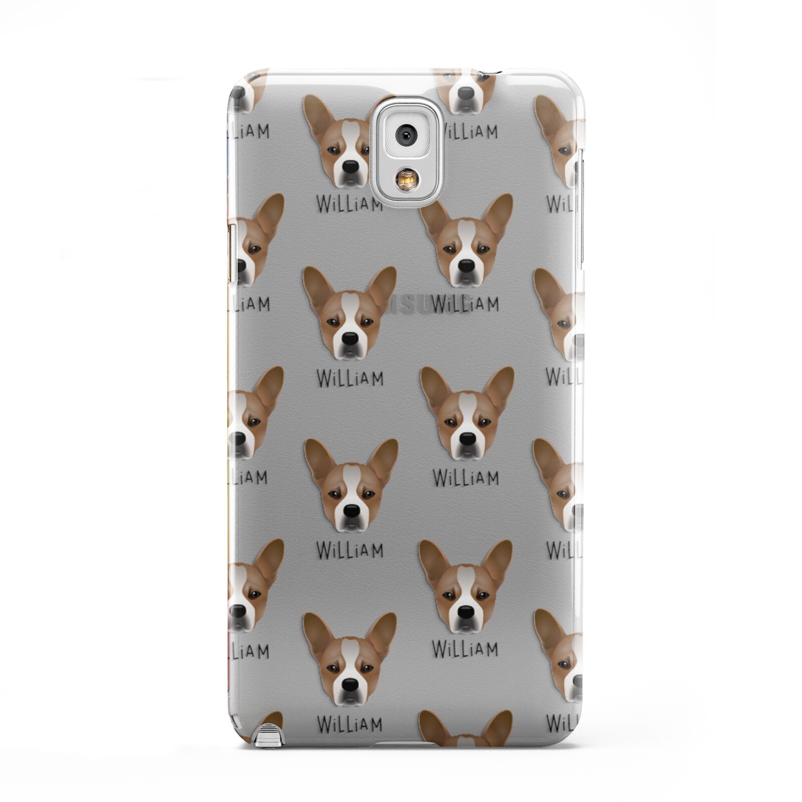 French Bull Jack Icon with Name Samsung Galaxy Note 3 Case