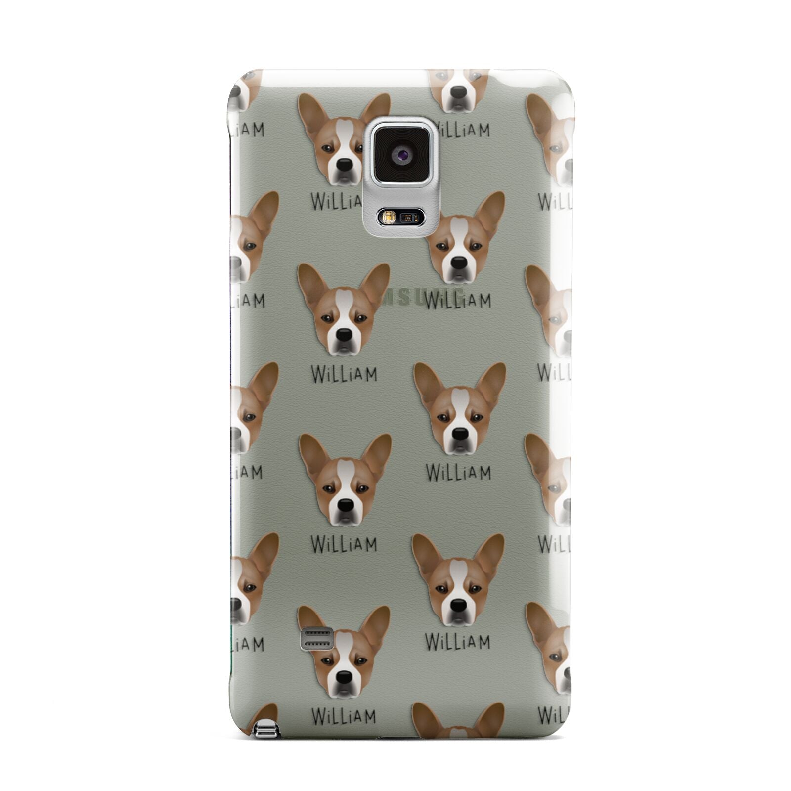 French Bull Jack Icon with Name Samsung Galaxy Note 4 Case