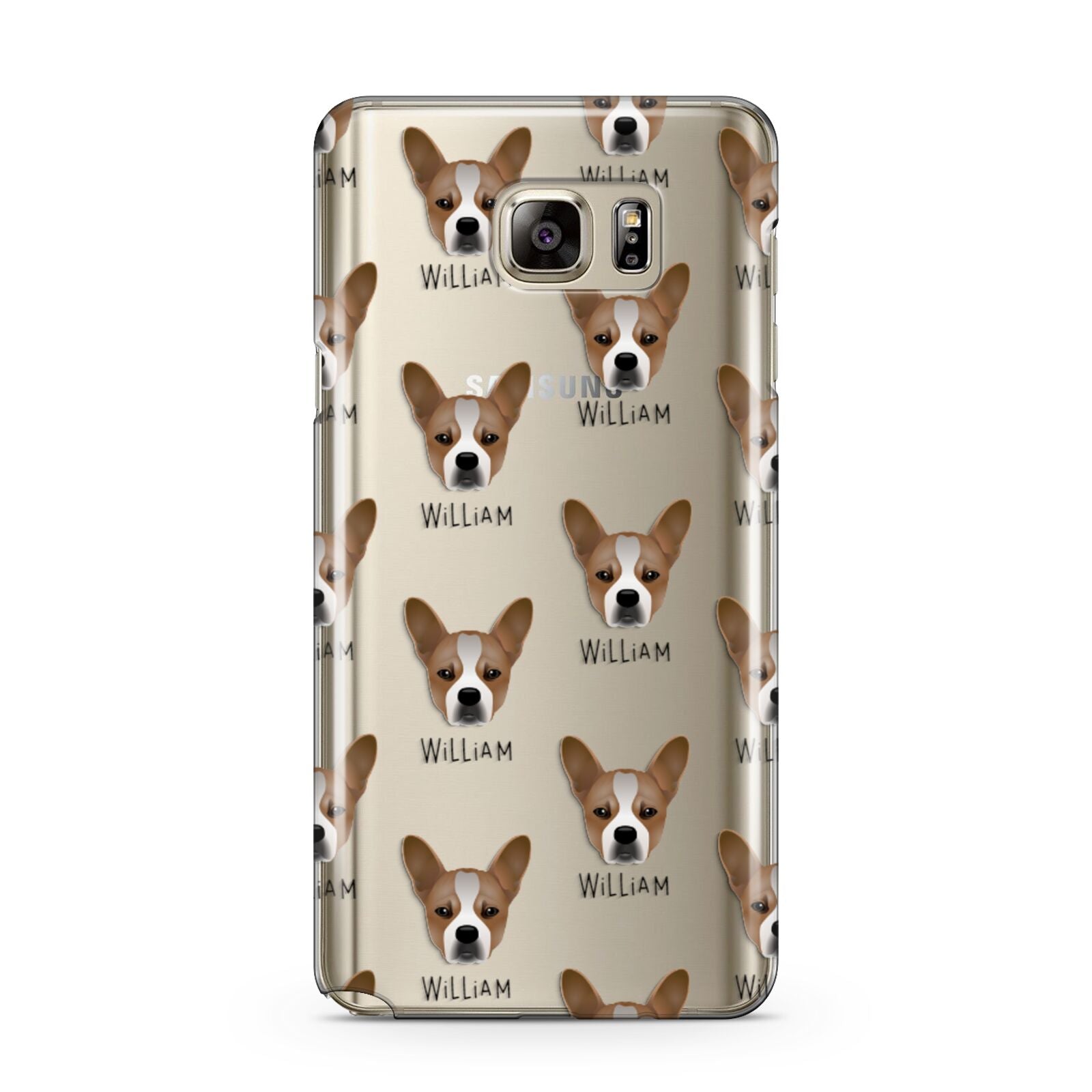 French Bull Jack Icon with Name Samsung Galaxy Note 5 Case