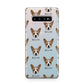 French Bull Jack Icon with Name Samsung Galaxy S10 Plus Case