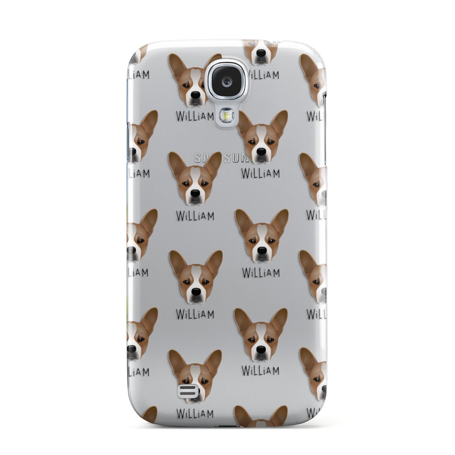 French Bull Jack Icon with Name Samsung Galaxy S4 Case