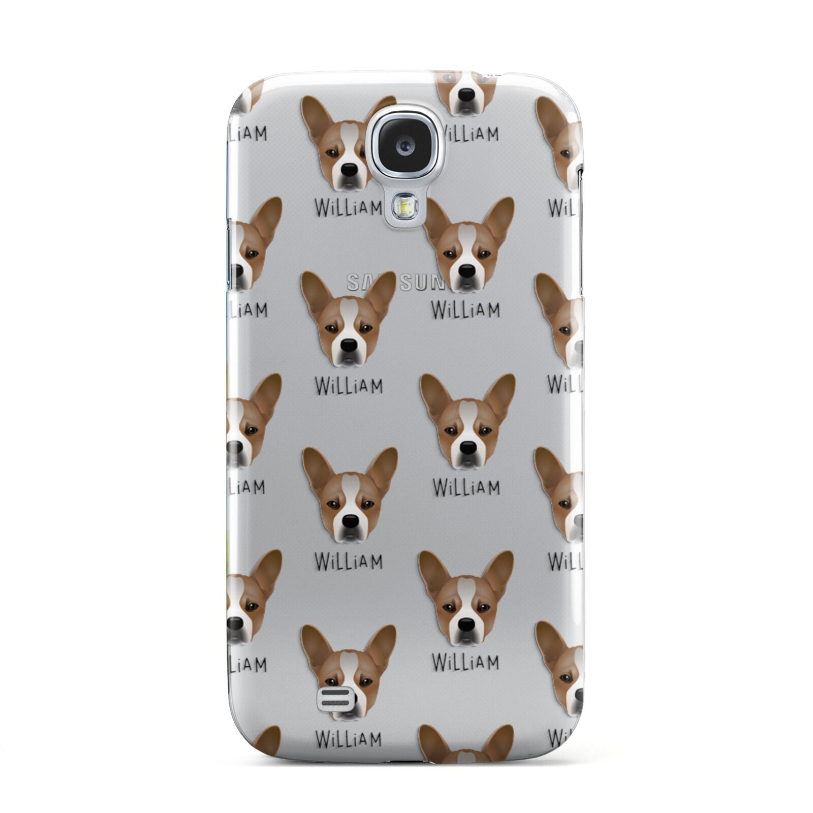 French Bull Jack Icon with Name Samsung Galaxy S4 Case