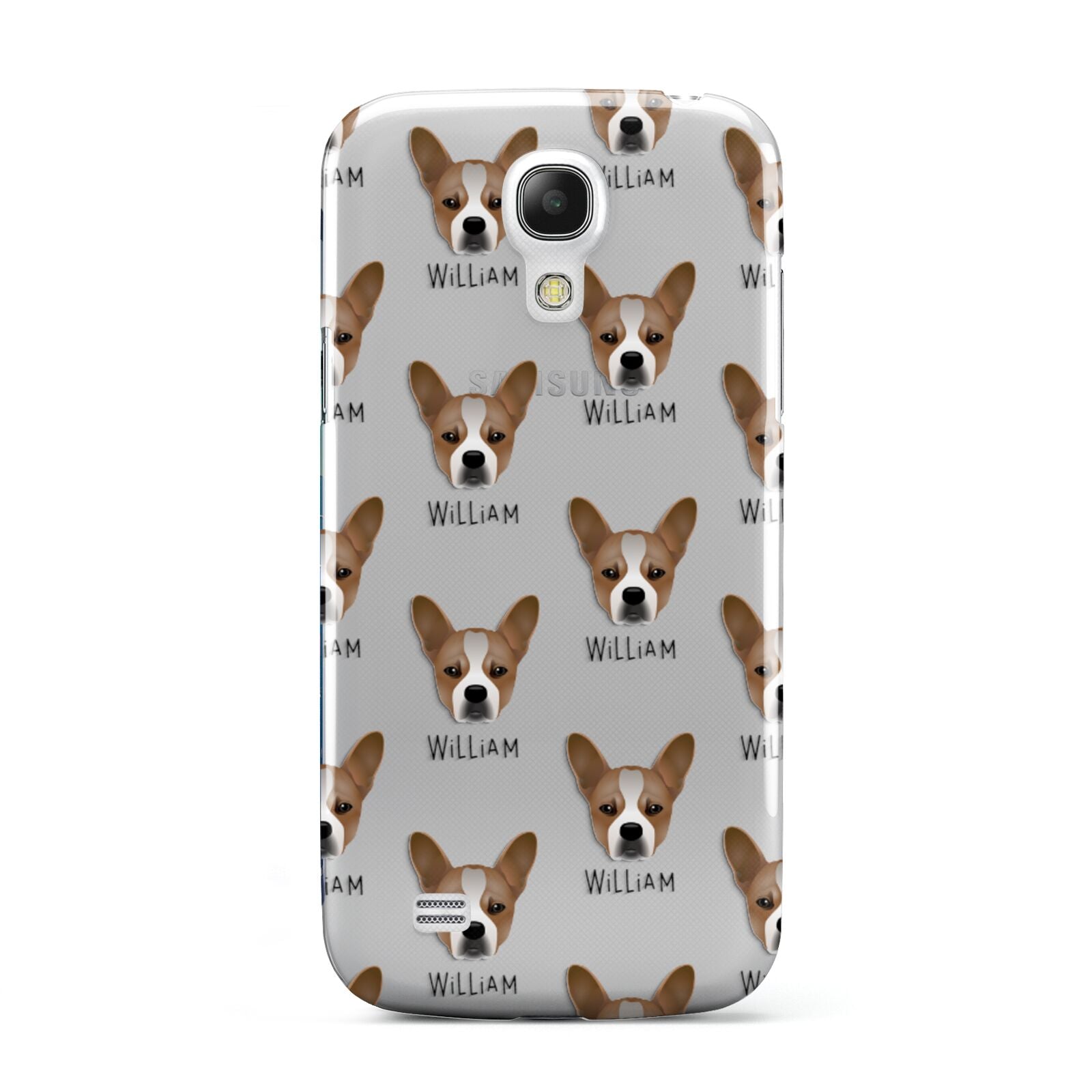 French Bull Jack Icon with Name Samsung Galaxy S4 Mini Case