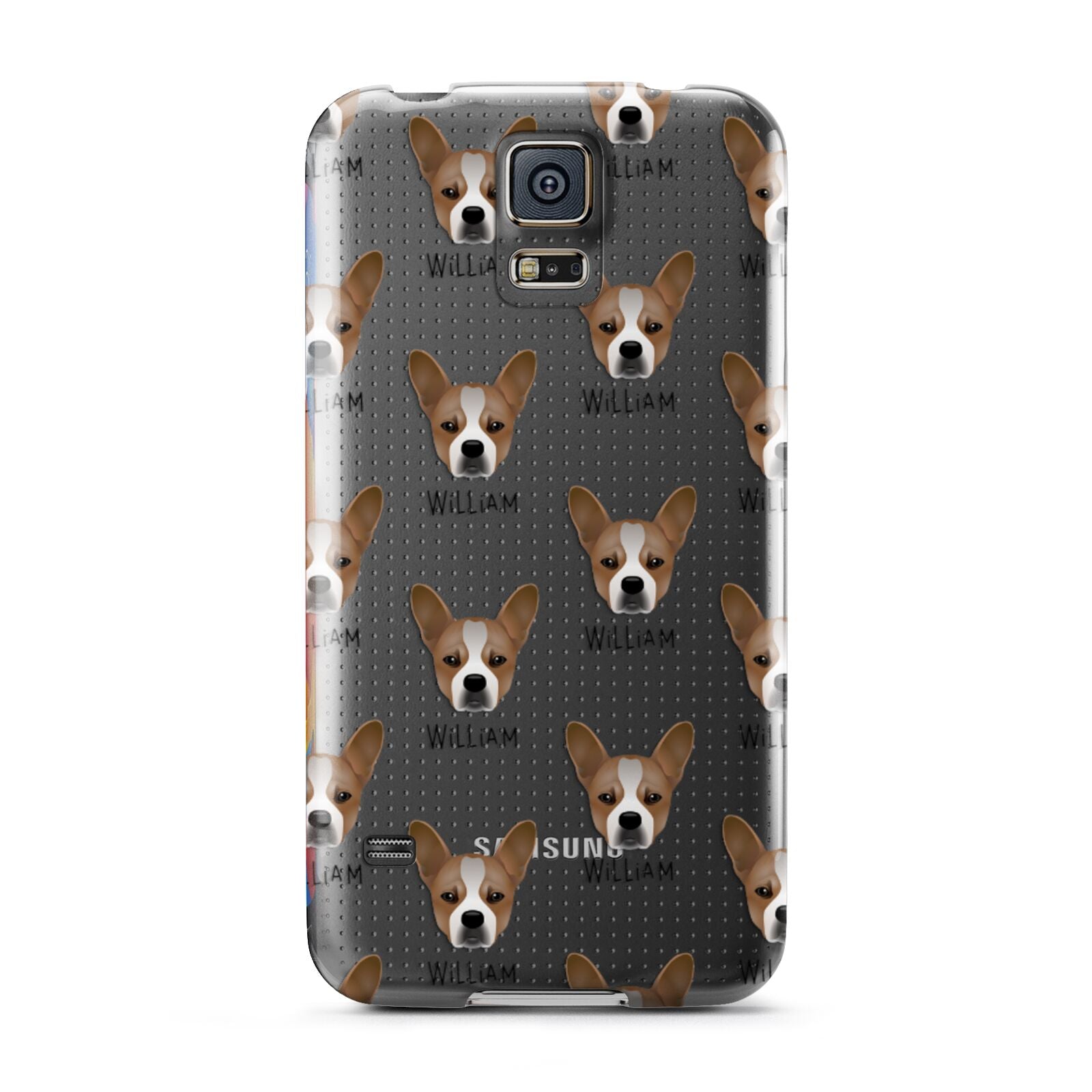 French Bull Jack Icon with Name Samsung Galaxy S5 Case