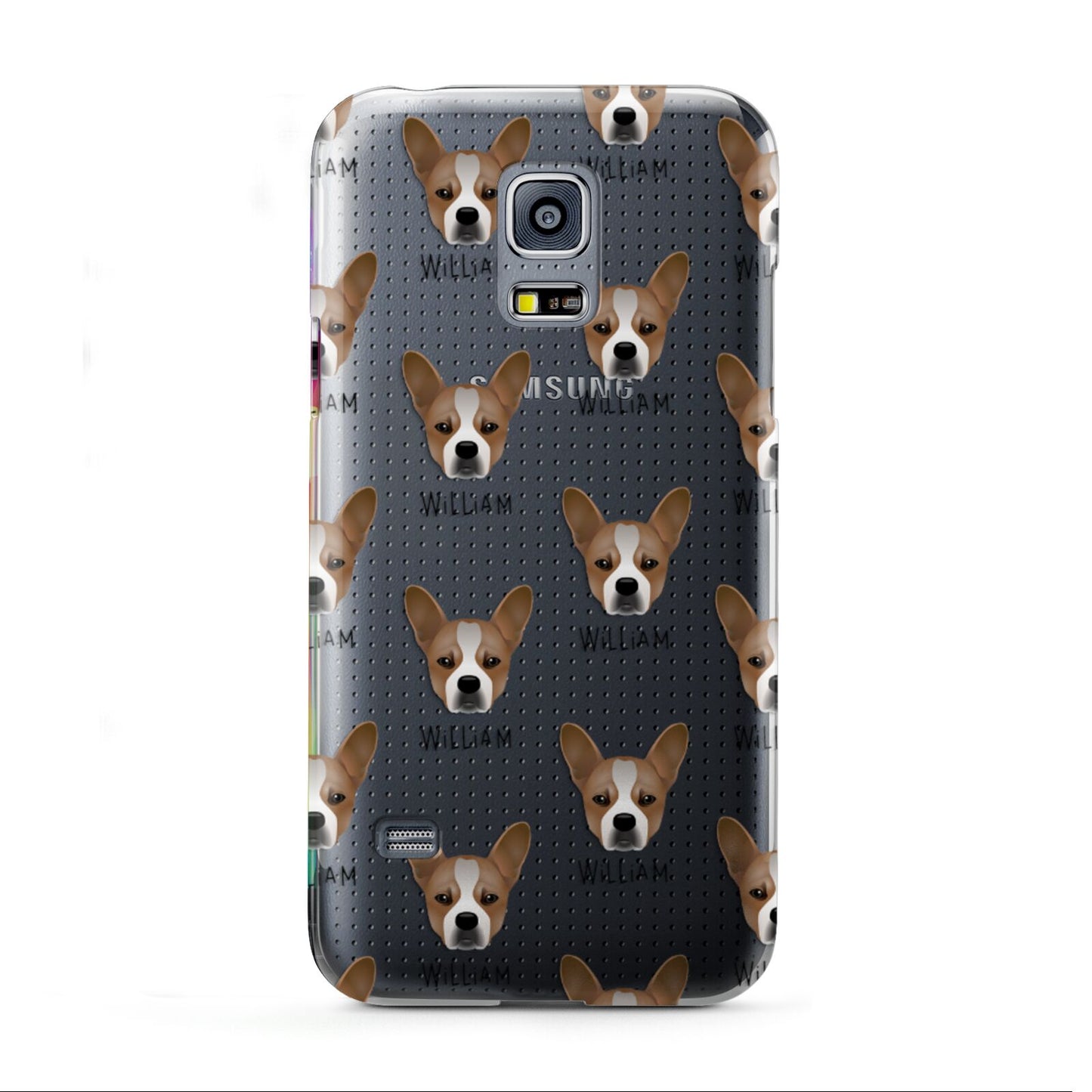 French Bull Jack Icon with Name Samsung Galaxy S5 Mini Case