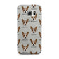 French Bull Jack Icon with Name Samsung Galaxy S6 Edge Case