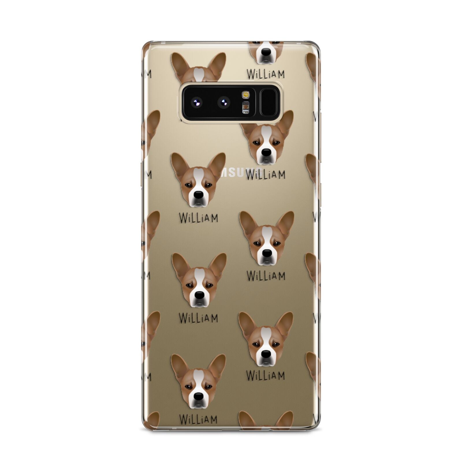 French Bull Jack Icon with Name Samsung Galaxy S8 Case