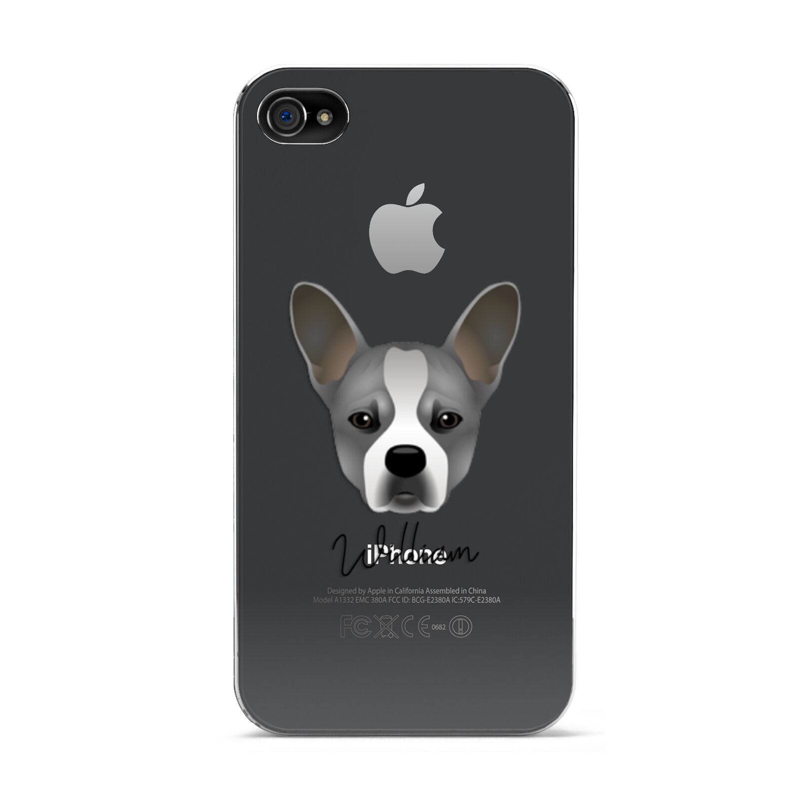 French Bull Jack Personalised Apple iPhone 4s Case