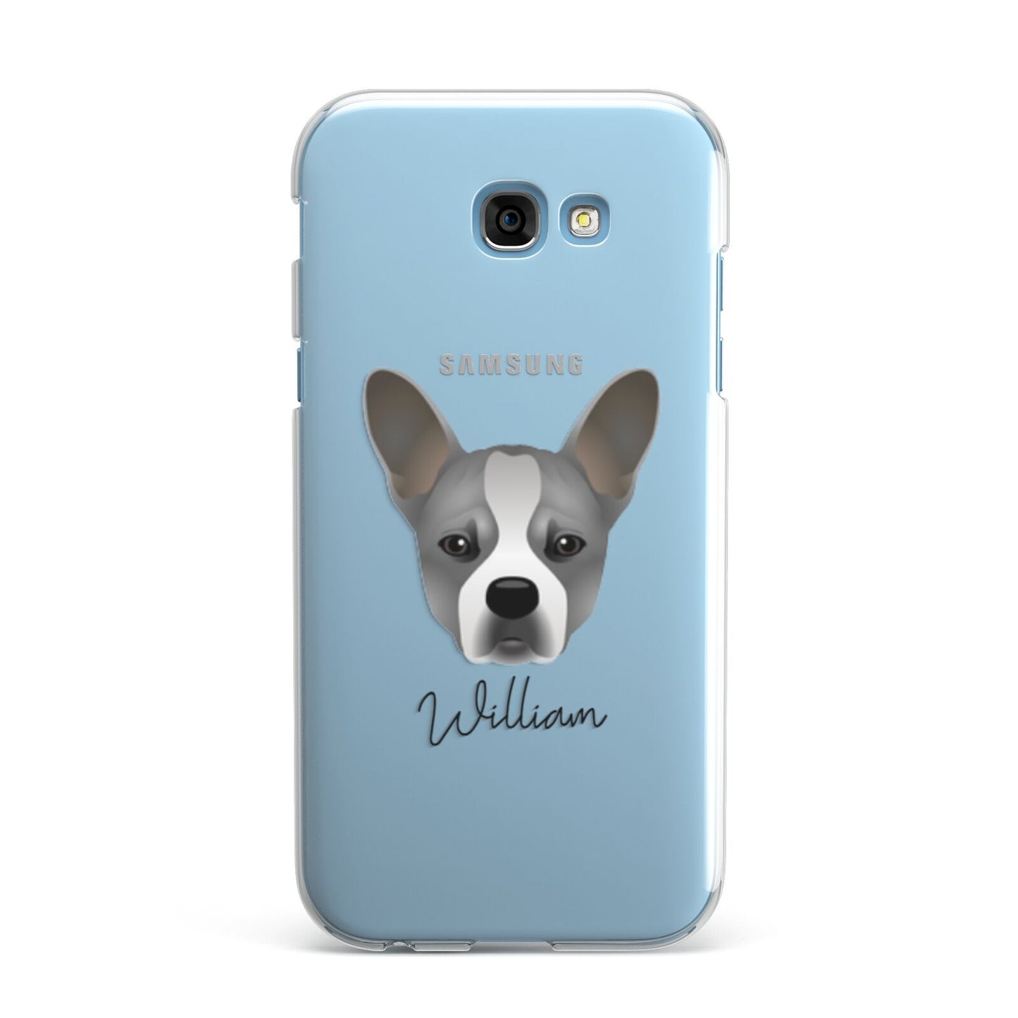 French Bull Jack Personalised Samsung Galaxy A7 2017 Case