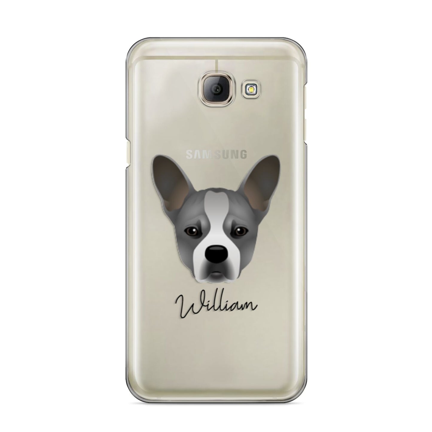 French Bull Jack Personalised Samsung Galaxy A8 2016 Case