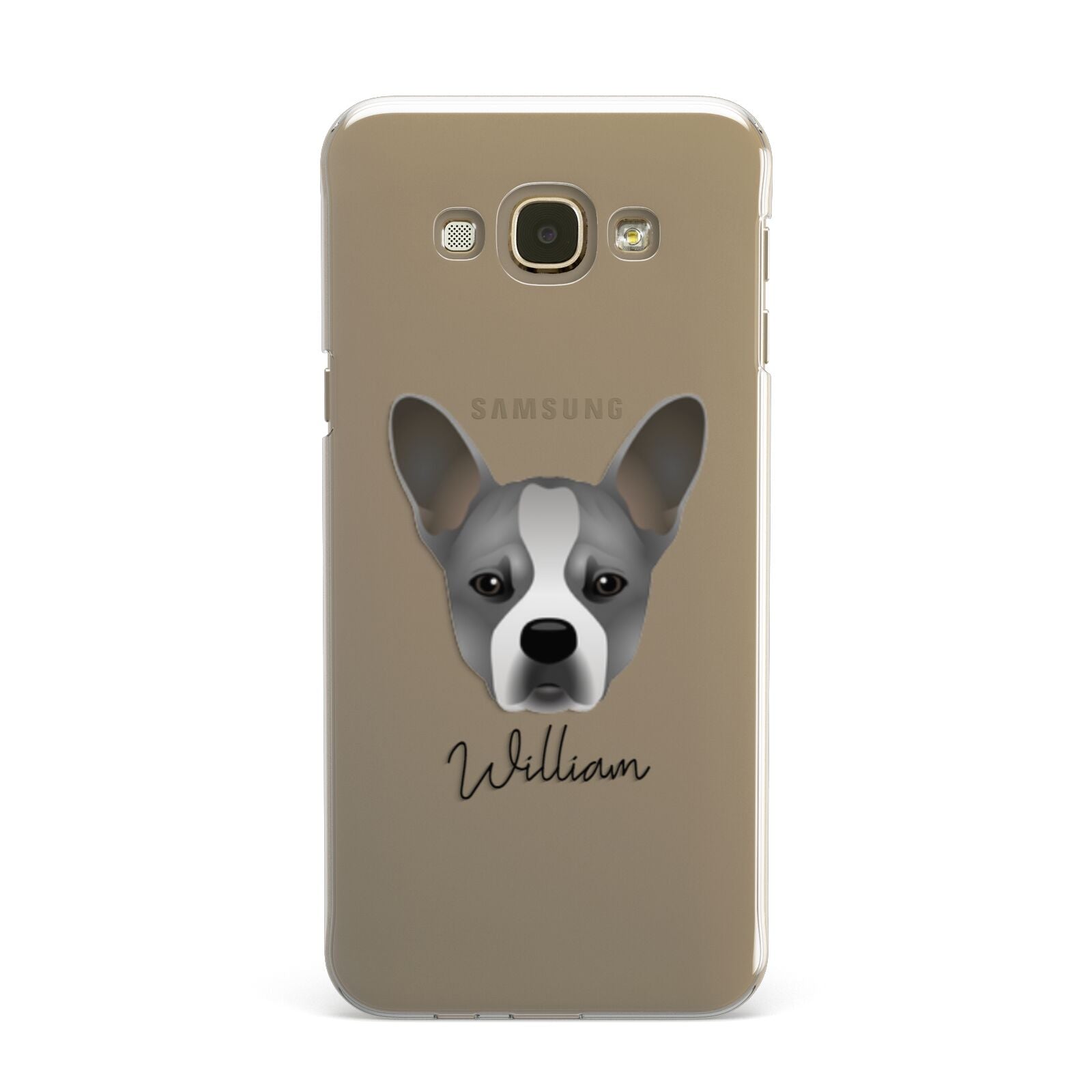 French Bull Jack Personalised Samsung Galaxy A8 Case