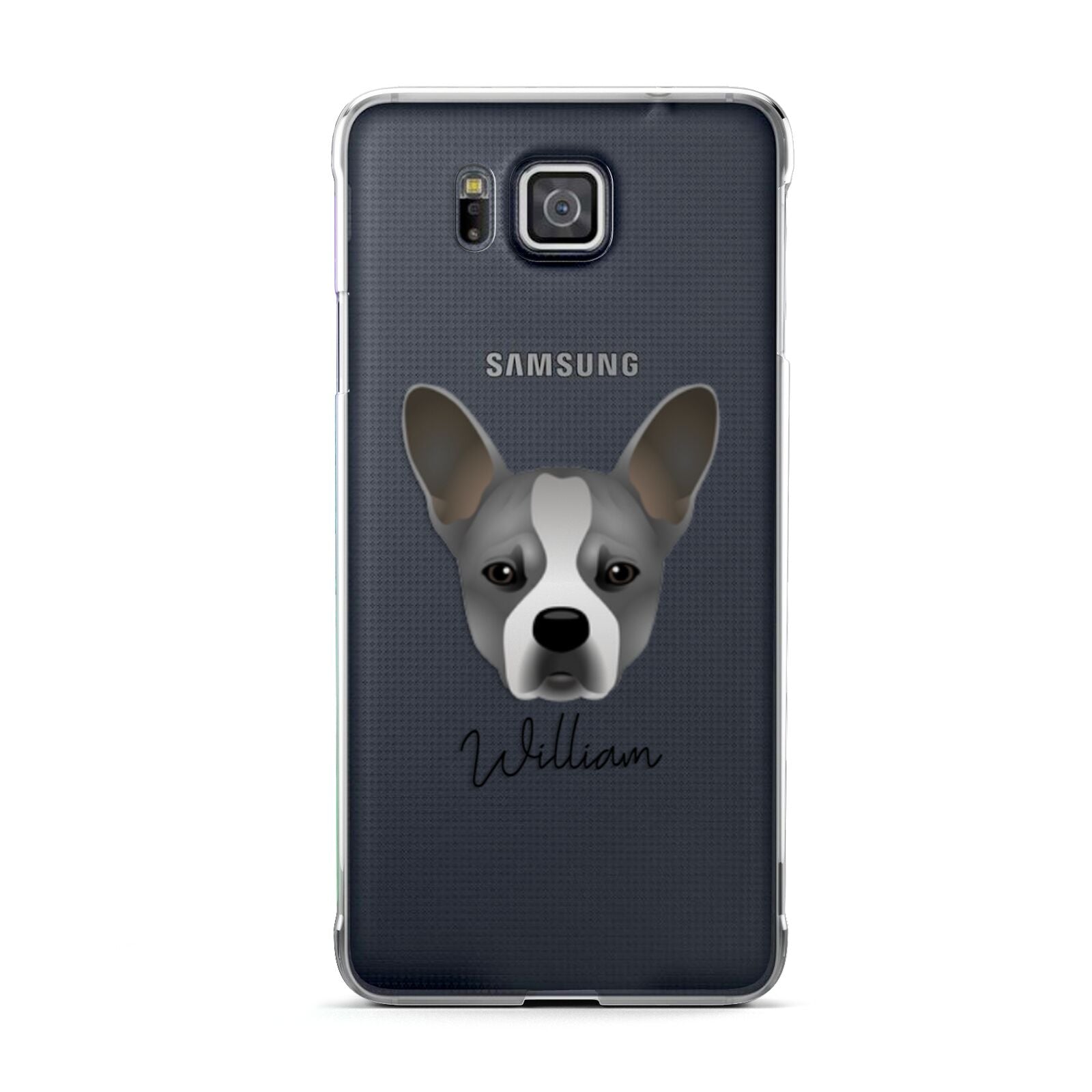 French Bull Jack Personalised Samsung Galaxy Alpha Case