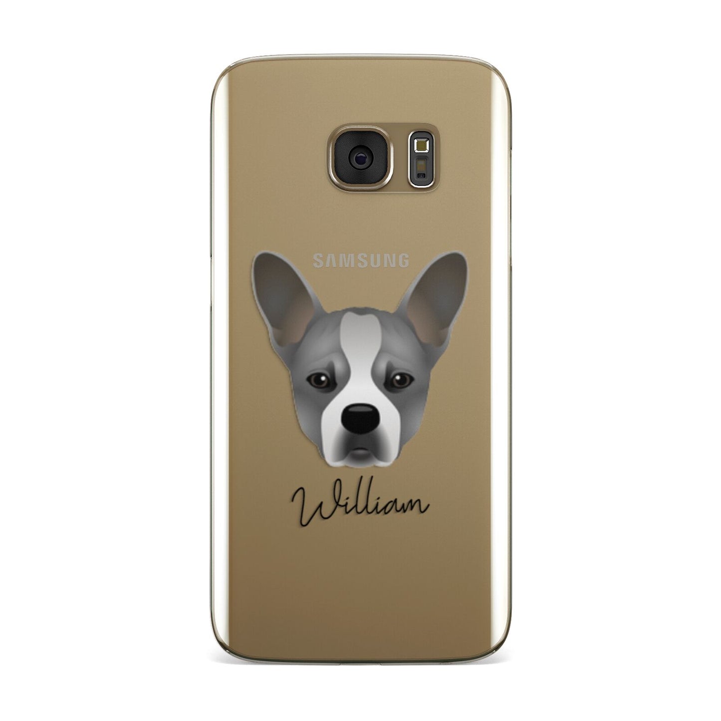 French Bull Jack Personalised Samsung Galaxy Case