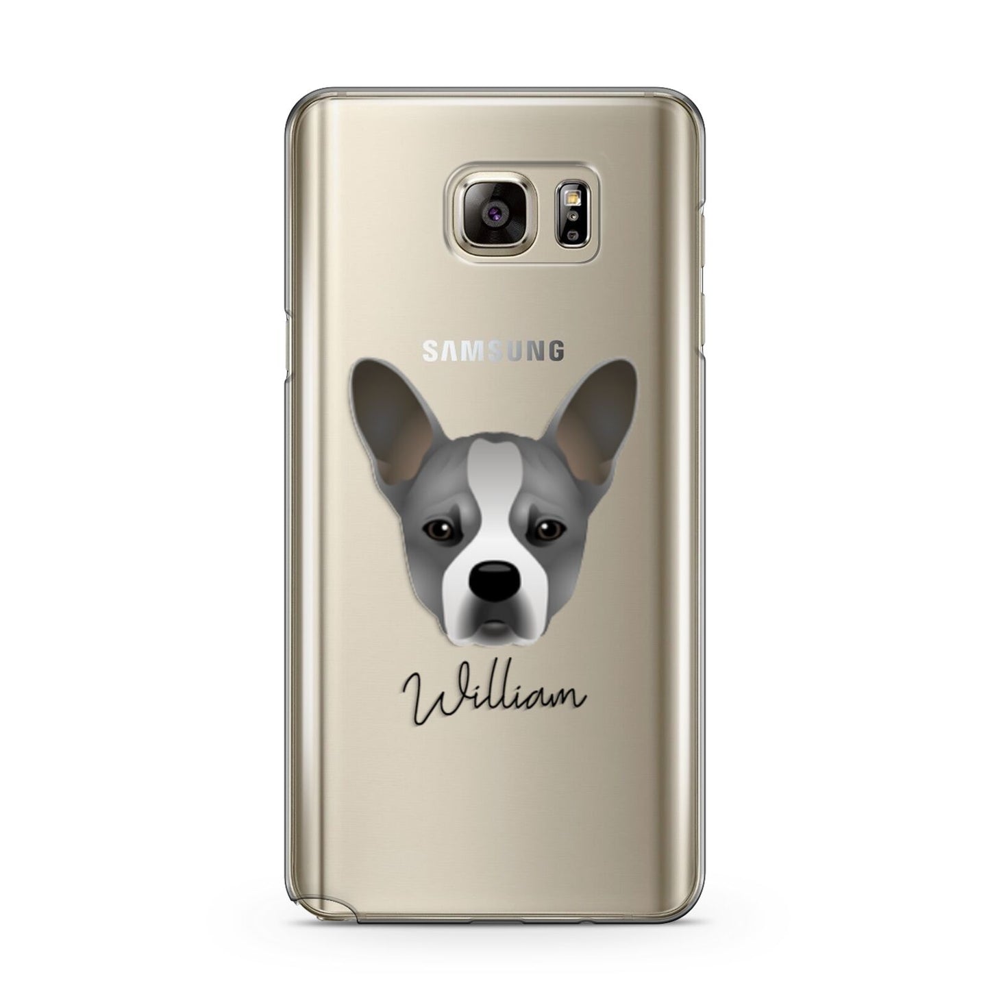 French Bull Jack Personalised Samsung Galaxy Note 5 Case