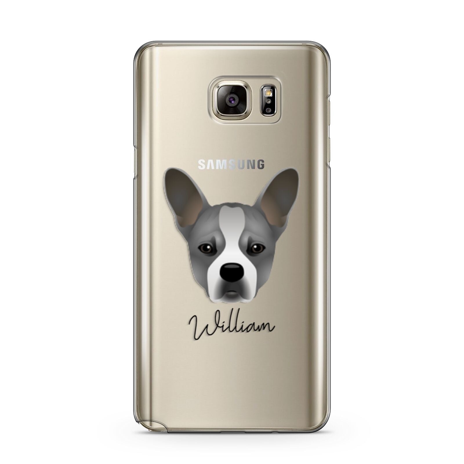 French Bull Jack Personalised Samsung Galaxy Note 5 Case