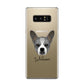 French Bull Jack Personalised Samsung Galaxy Note 8 Case
