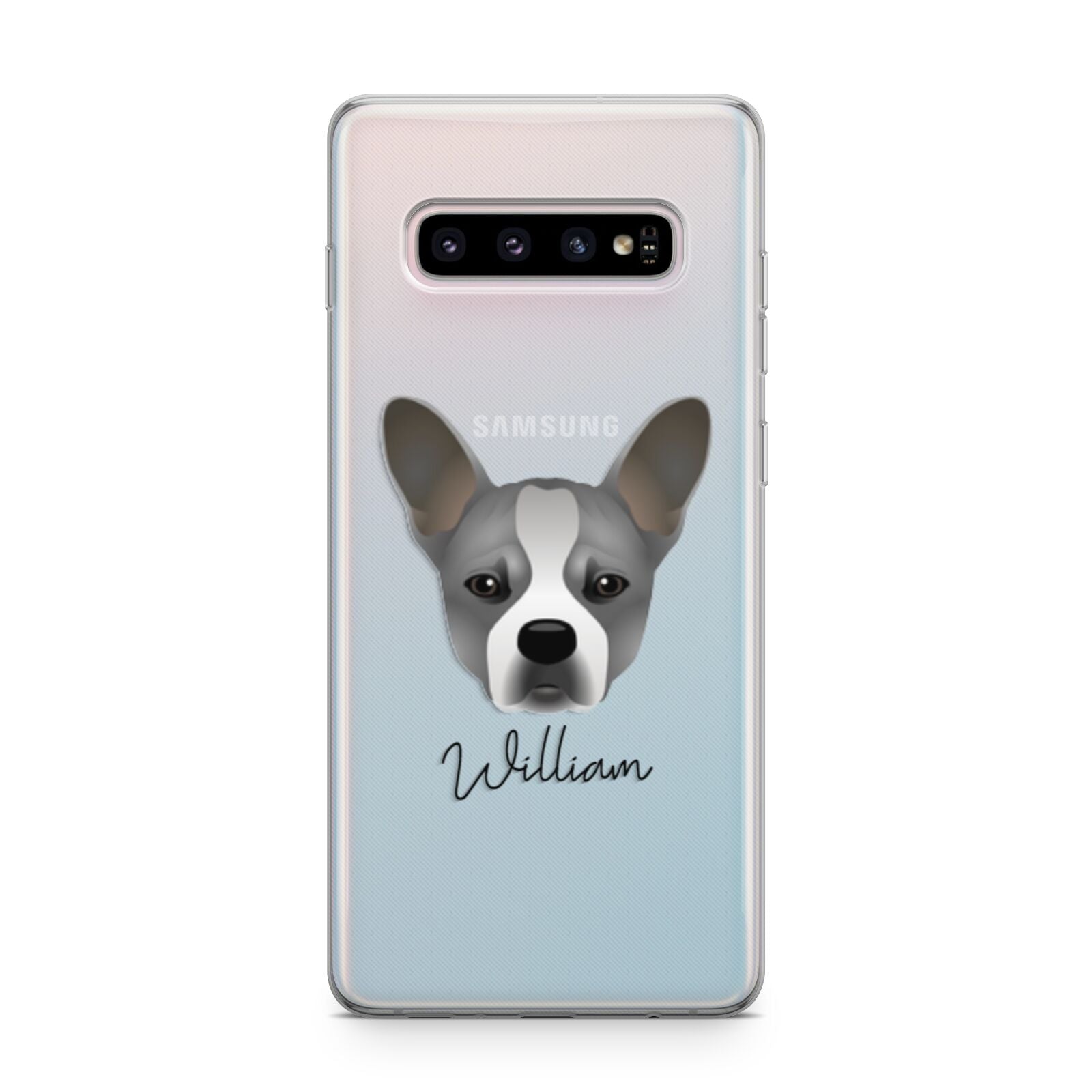 French Bull Jack Personalised Samsung Galaxy S10 Plus Case