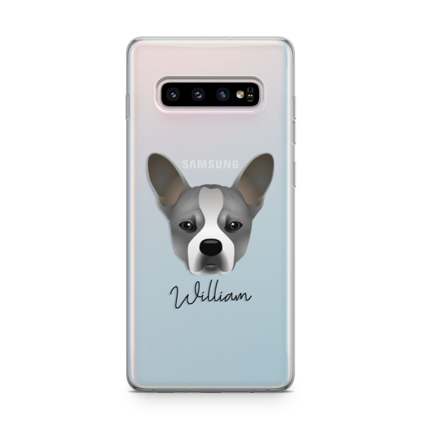French Bull Jack Personalised Samsung Galaxy S10 Plus Case