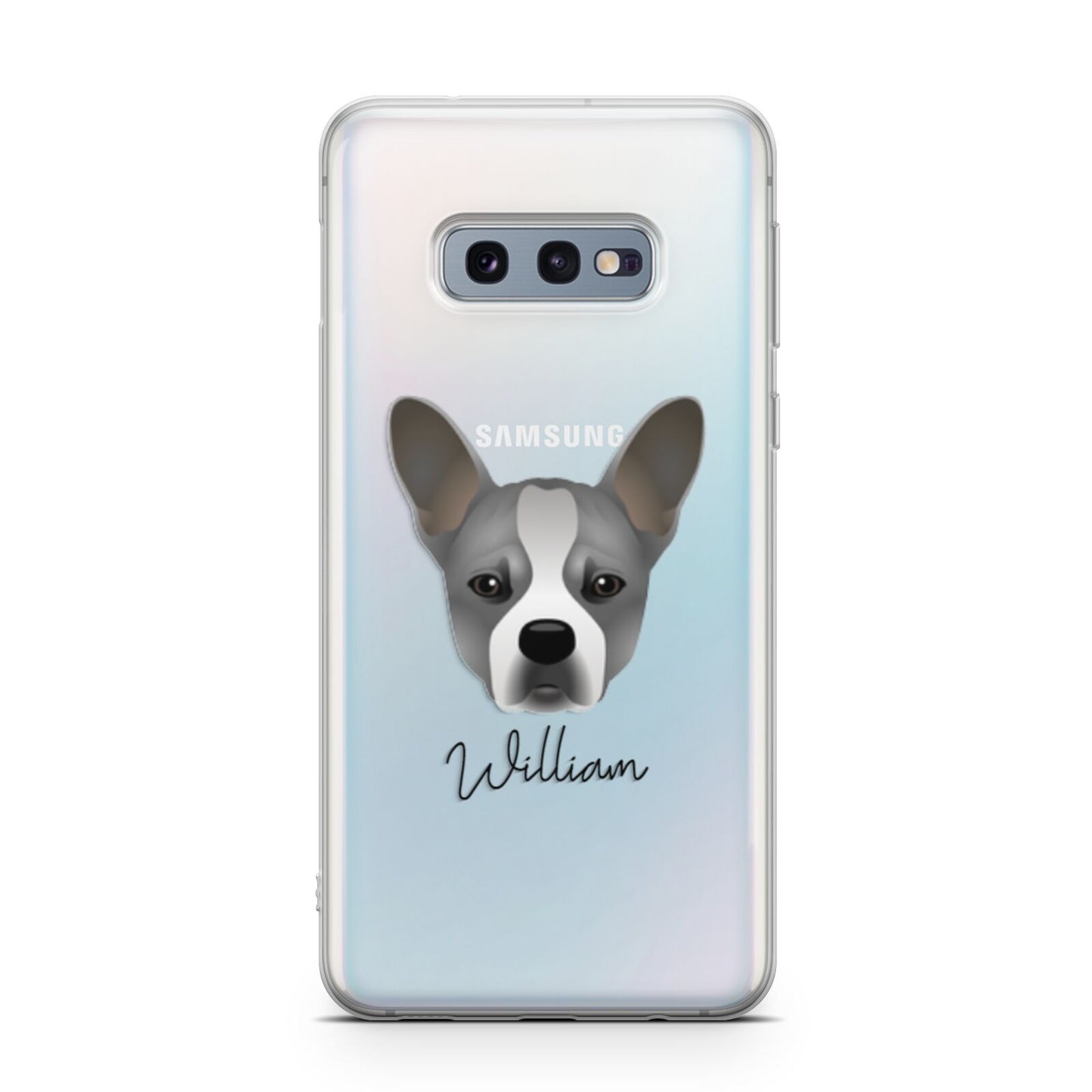 French Bull Jack Personalised Samsung Galaxy S10E Case