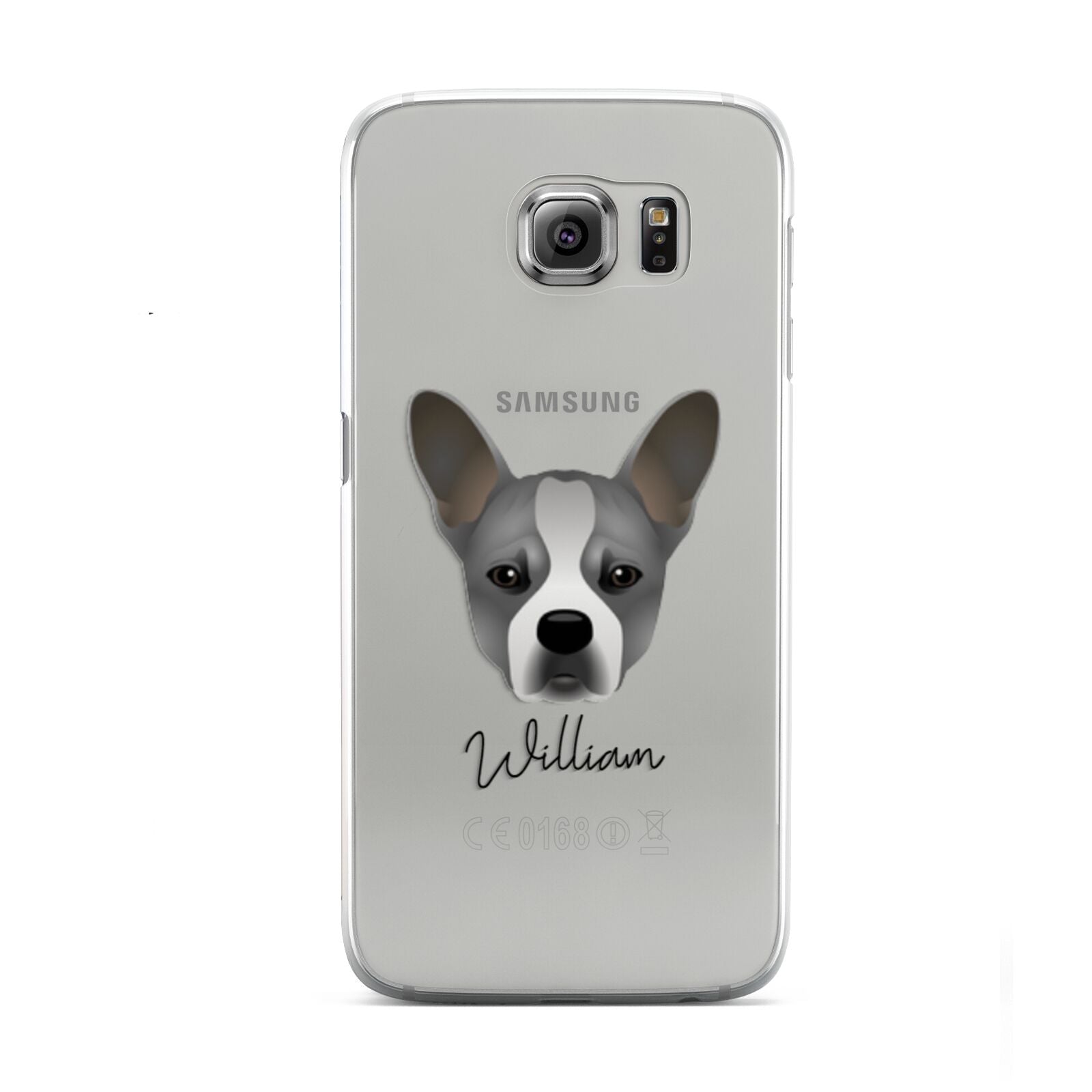 French Bull Jack Personalised Samsung Galaxy S6 Case