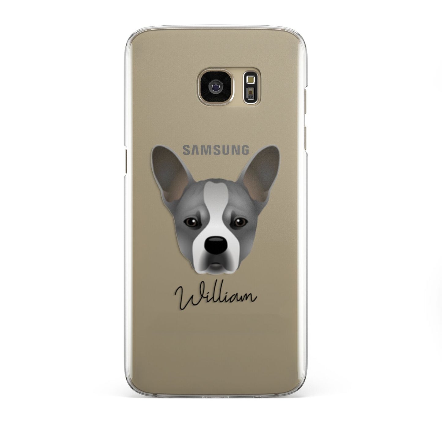 French Bull Jack Personalised Samsung Galaxy S7 Edge Case