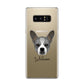 French Bull Jack Personalised Samsung Galaxy S8 Case