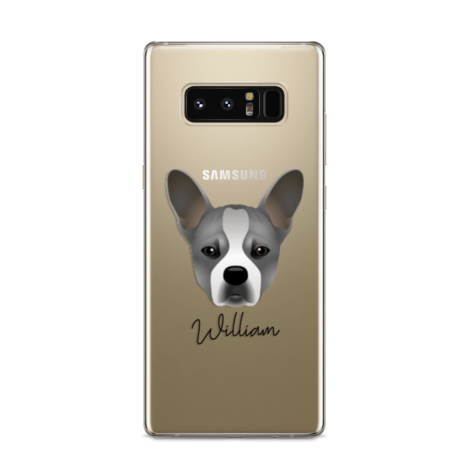 French Bull Jack Personalised Samsung Galaxy S8 Case