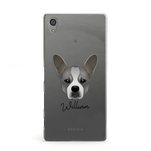 French Bull Jack Personalised Sony Xperia Case