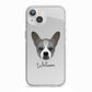 French Bull Jack Personalised iPhone 13 TPU Impact Case with White Edges