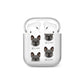 French Bulldog Icon with Name AirPods Case