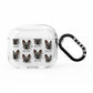 French Bulldog Icon with Name AirPods Clear Case 3rd Gen
