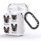 French Bulldog Icon with Name AirPods Glitter Case Side Image