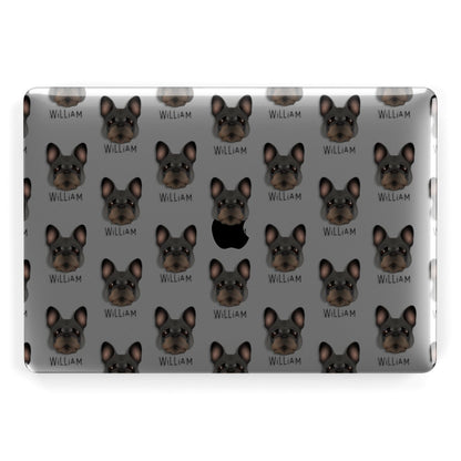 French Bulldog Icon with Name Apple MacBook Case